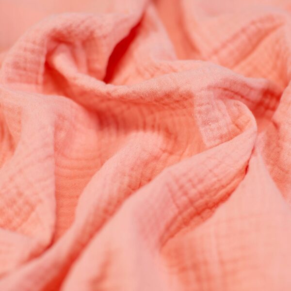 Muślin Bawełniany Łososiowy