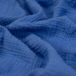 Muślin Bawełniany Szafir