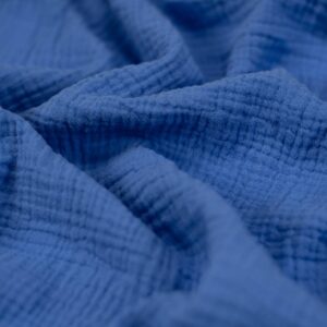 Muślin Bawełniany Szafir